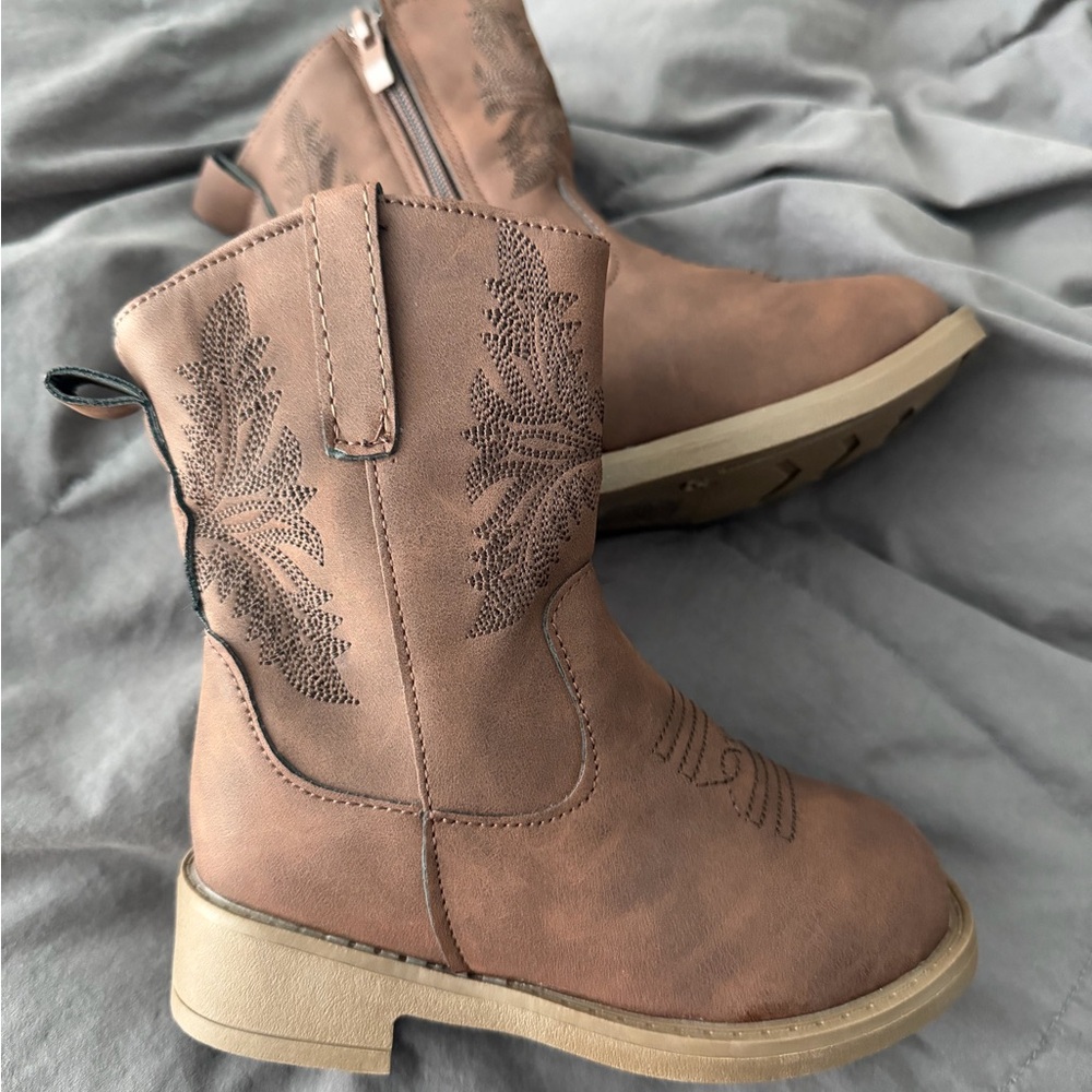 Brown Cowboy Boots Toddler Size 8
